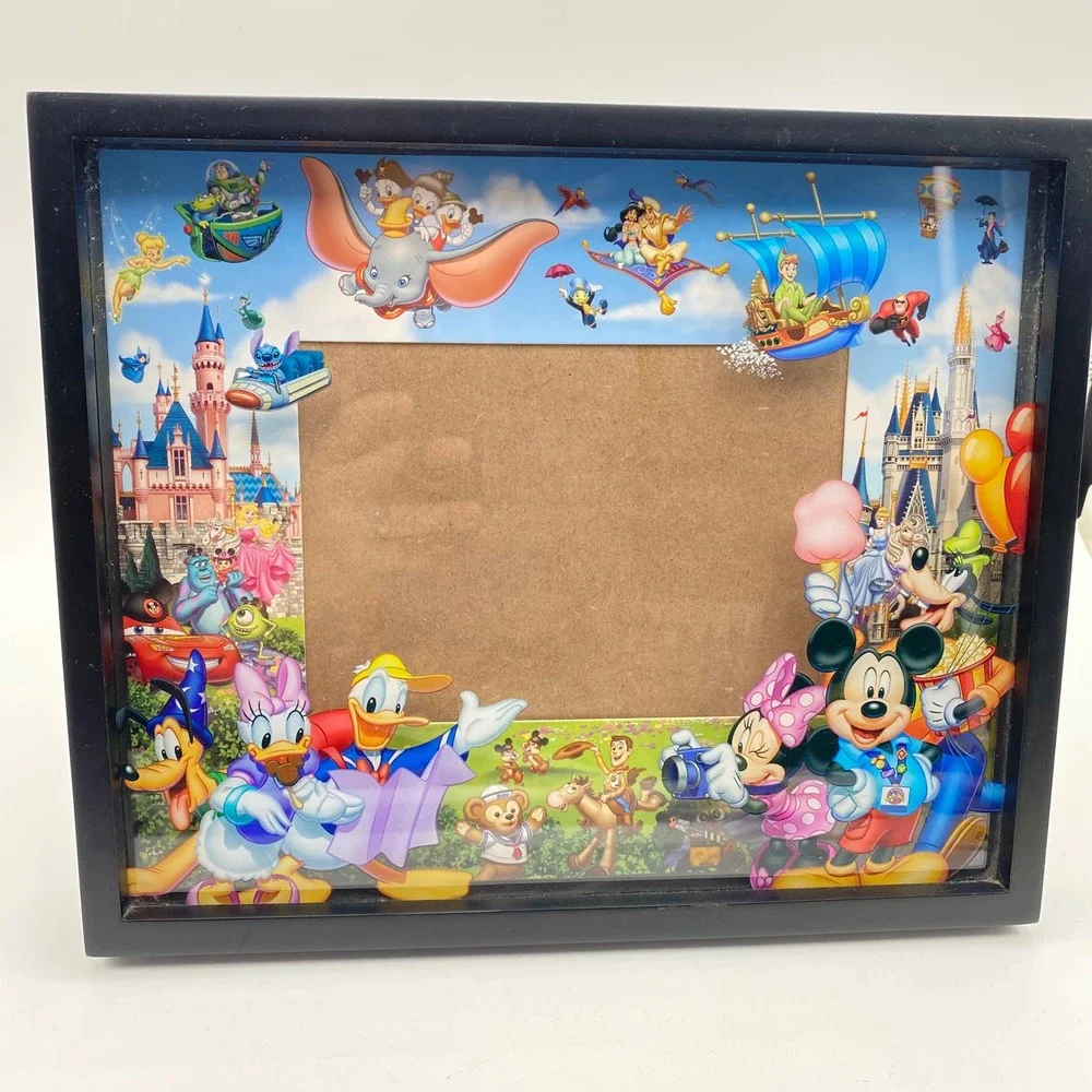 DisneyParks Shadow Box 5x7 Picture Frame Storybook Mickey & Friends Pixar